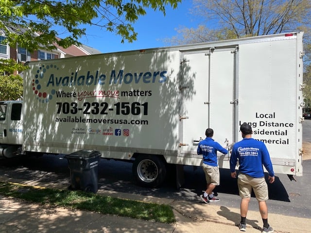 Available Movers & Storage Crew unloading the truck